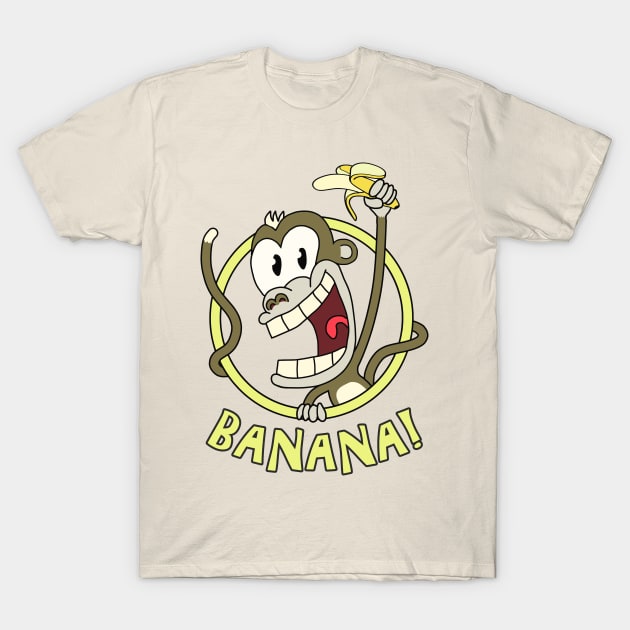 Banana Monkey T-Shirt by Nerd_art